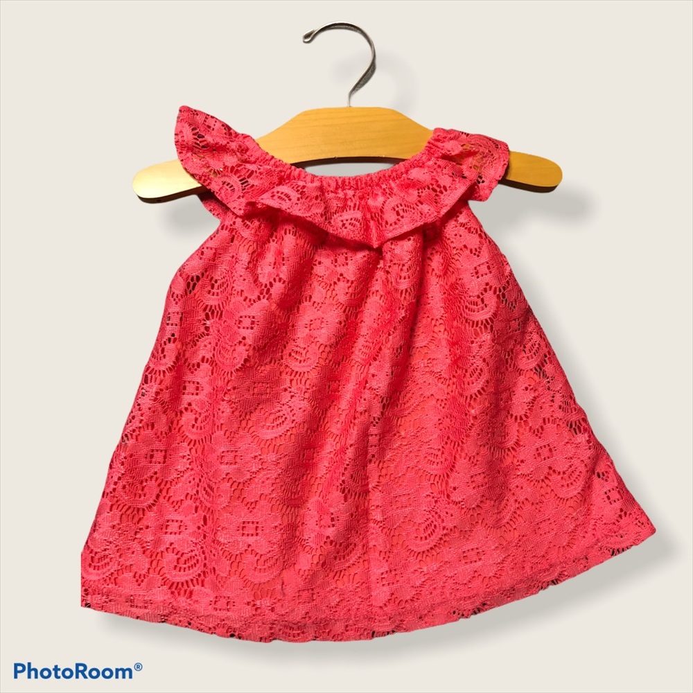 LIKE NEW Forever ME, lace high neck top, 12m
